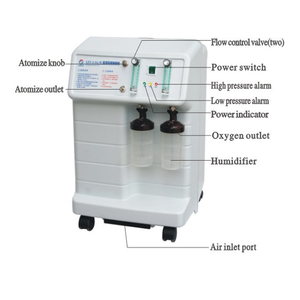 Concentrateur d'oxygène mobile 5L de haute pureté médicale (MT05101009)